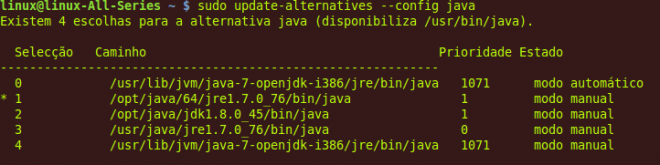 Alterar versão do Java em uso no Linux – Tiago de Melo